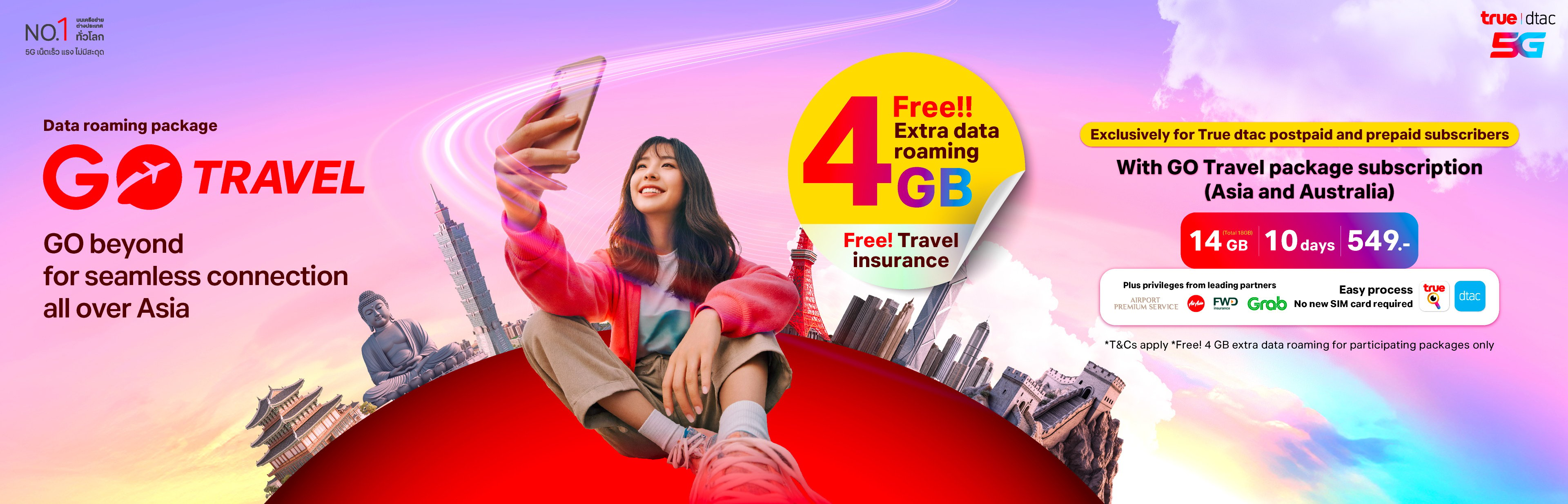 Go travel free net 4GB